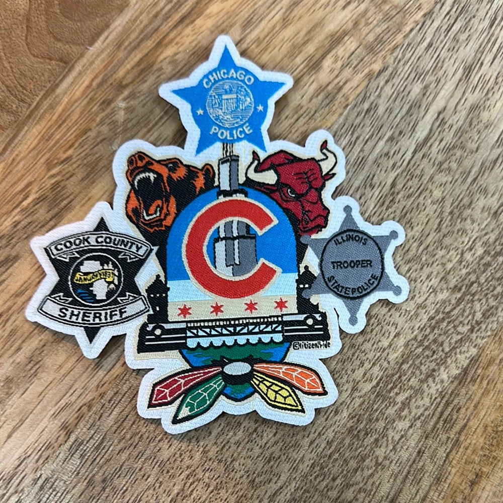 Chicago Police Themed Embroidered Patch